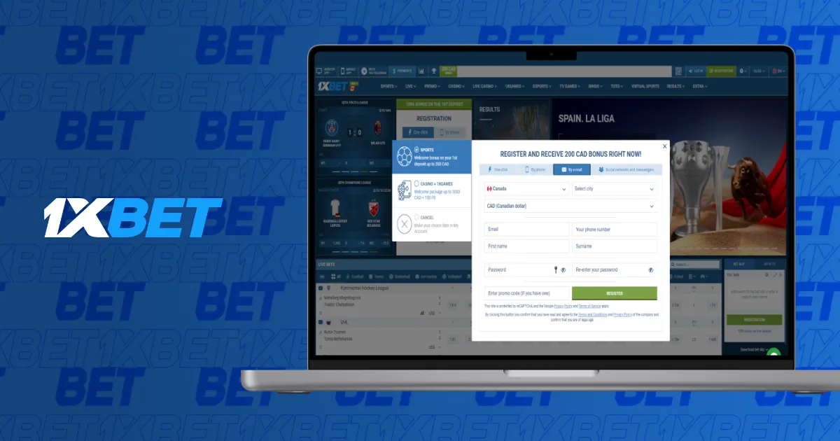 1xBet Registration